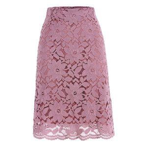 Pink Lace A-Line Skirt